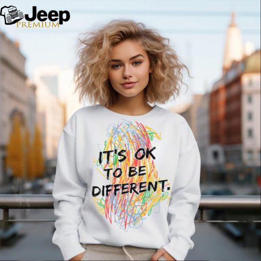 Colorful Crayon It’s Ok To Be Different Teacher T Shirt