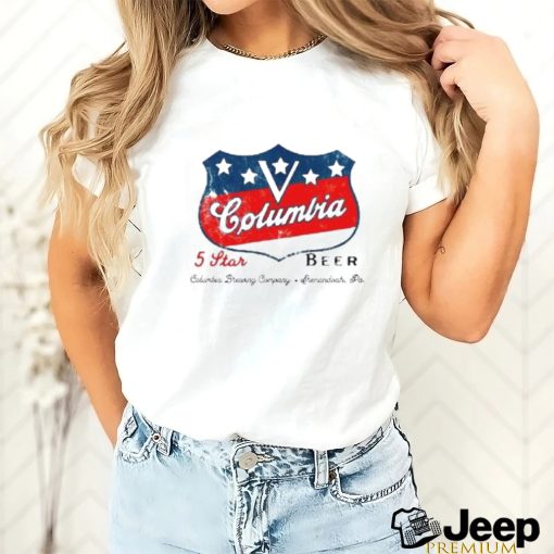 Columbia Beer Shenandoah Pa Logo T Shirt