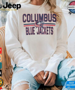 Columbus Blue Jackets Starter Mesh Look Team Name Logo Pullover shirt