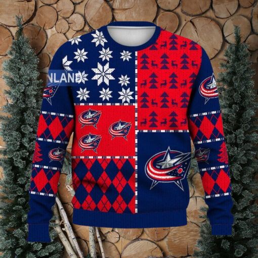 Columbus Blue Jackets Ugly Sweater Christmas