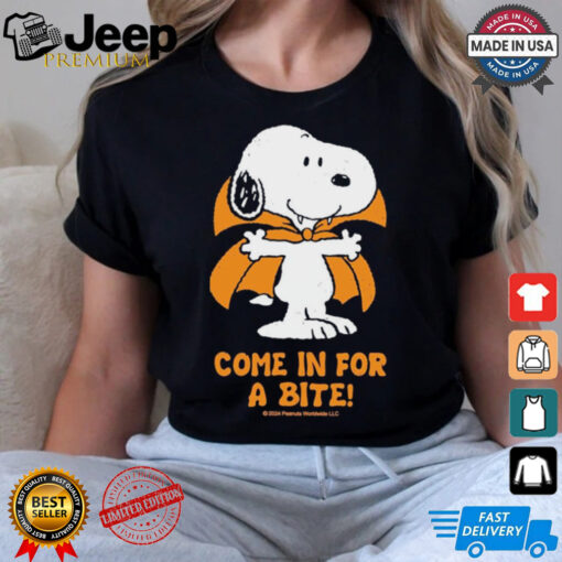 Come In For A Bite Peanuts Snoopy Vampire Shirt