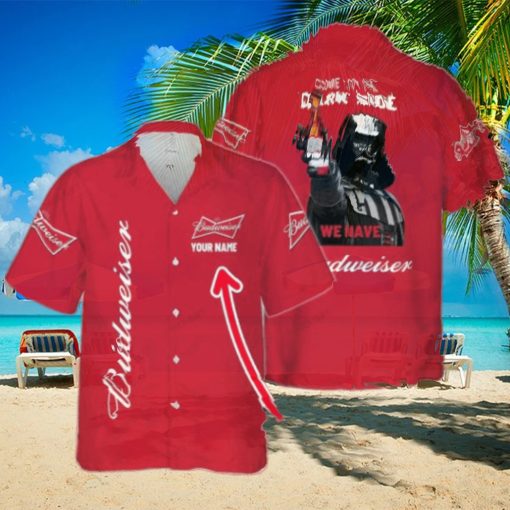 Come To The Dark Side We Have Budweiser Custom Name All Over Printed Hawaiian Shirt