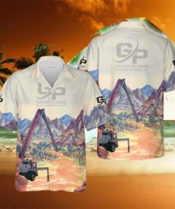 Concrete Pump Truck Hawaiian Shirt