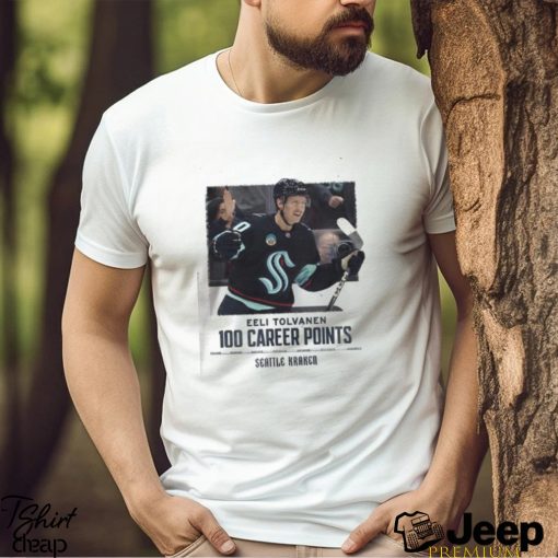 Congrats Eeli Tolvanen From Seattle Kraken Earns 100th Career NHL Point Essentials T Shirt