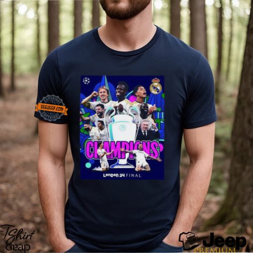 Congrats Real Madrid 2024 Champions UEFA Champions League London 24 Final shirt