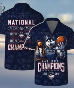 Connecticut National Champions Uconn Huskies 2024 Hawaiian Set