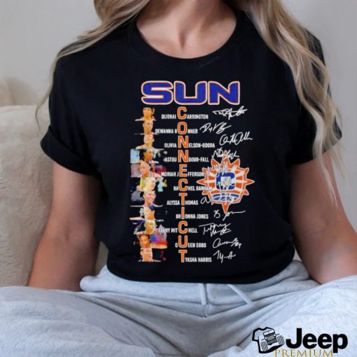 Connecticut Sun Women’s Basketball Greatest Players Signatures T Shirt