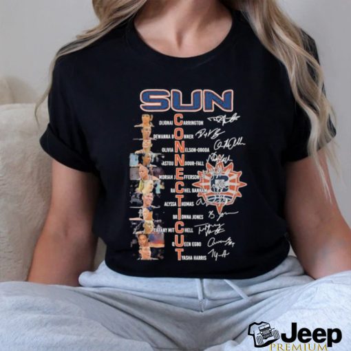 Connecticut Sun Women’s Basketball Team Players Signatures Shirt
