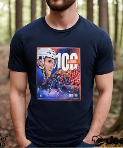 Connor McDavid Edmonton Oilers Has Reached 100 Assists On The NHL Season T Shirt