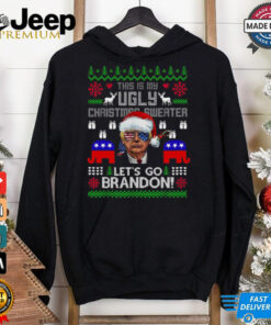 Conservative Santa Trump This Is My Ugly Christmas 2024 Shirt Let’s Go Brandon Ugly Christmas 2024 Shirt