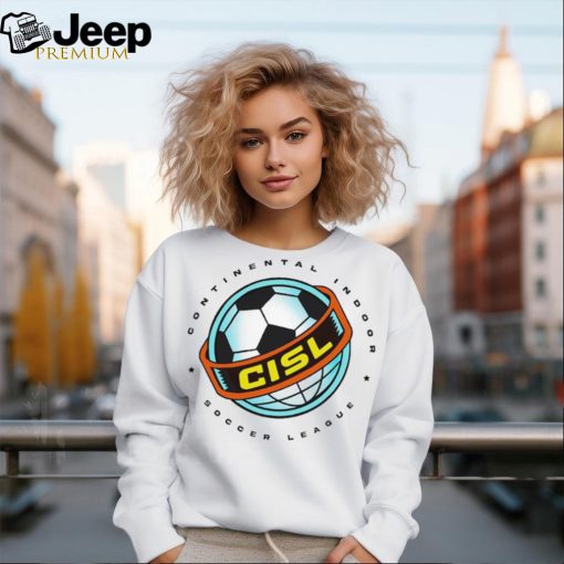 Continental Indoor Soccer League CISL Logo t shirt