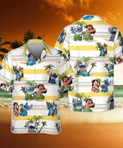 Cool Lilo And Stitch Hawaiian Shirt Unique Gift Island Pattern Gift For Disney Lovers