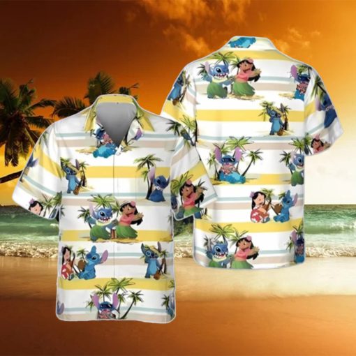 Cool Lilo And Stitch Hawaiian Shirt Unique Gift Island Pattern Gift For Disney Lovers