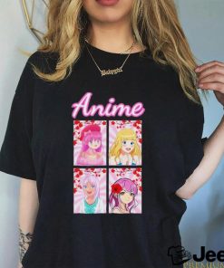 Cool Pink Anime Girl Tees T shirt