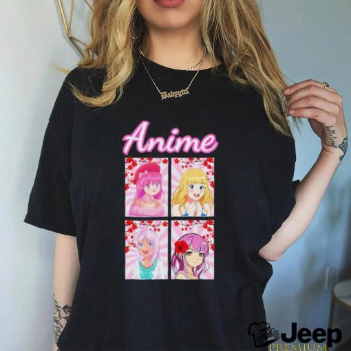 Cool Pink Anime Girl Tees T shirt