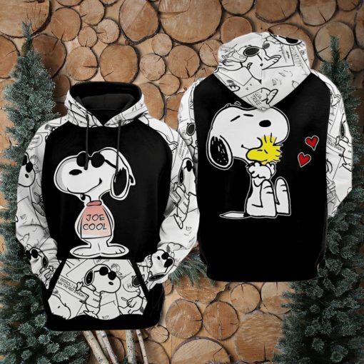 Cool Snoopy comic Full Printed 3D Hoodie