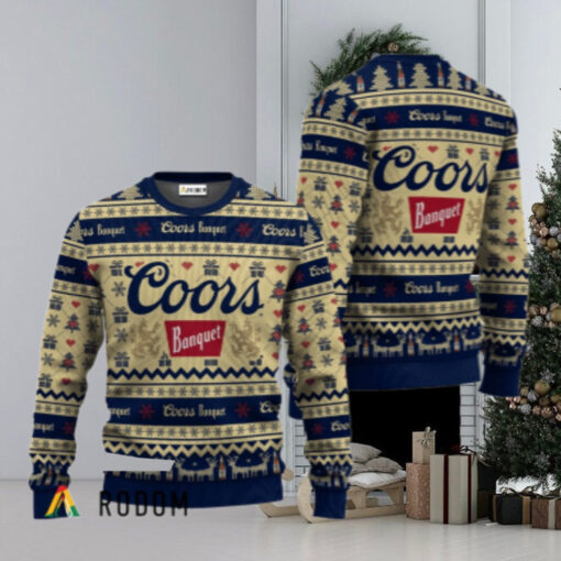 Coors Banquet Festive All Over Ugly Sweater