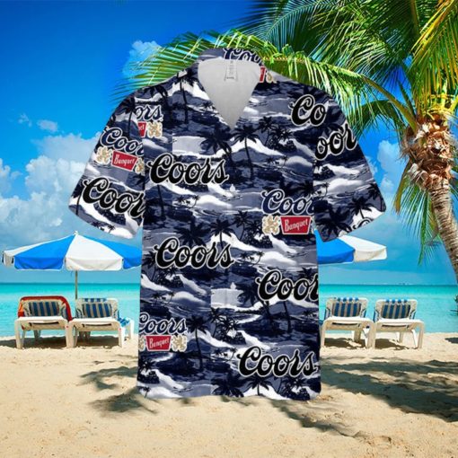 Coors Banquet Hawaiian Sea Island Pattern Hawaiian Shirt