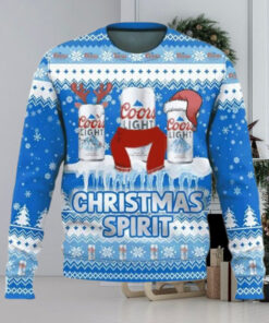 Coors Light Beer Christmas Spirit Ugly Christmas Sweater