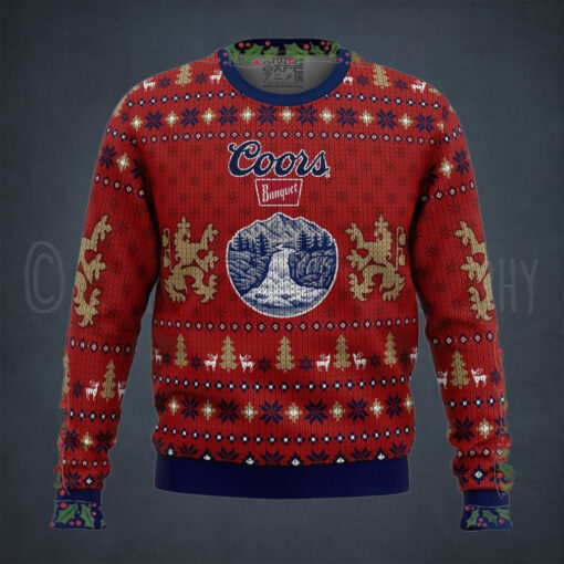 Coors Light Beer Ugly Christmas Sweater