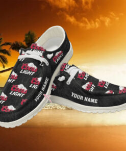 Coors Light Custom Name Hey Dude Shoes