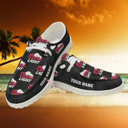 Coors Light Custom Name Hey Dude Shoes