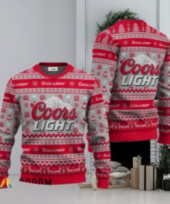 Coors Light Festive All Over Ugly Sweater