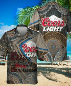 Coors Light Hawaiian Shirt Mandala Pattern Summer Gift For Friend