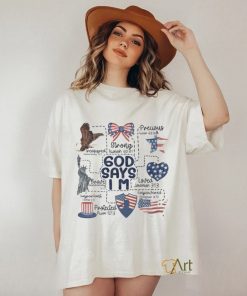 Coquette God Says I Am 4th Of July Shirt