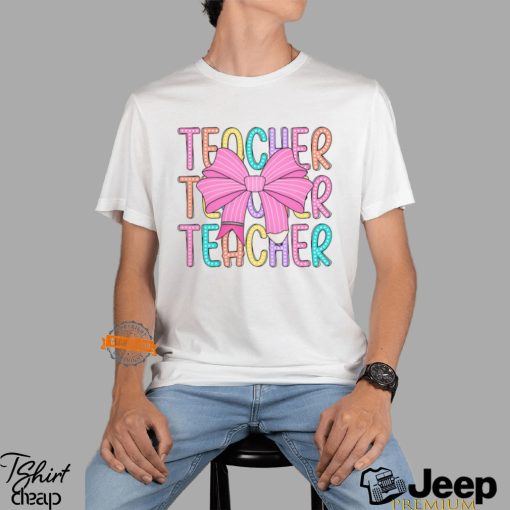 Coquette Teacher Back To School Shirt