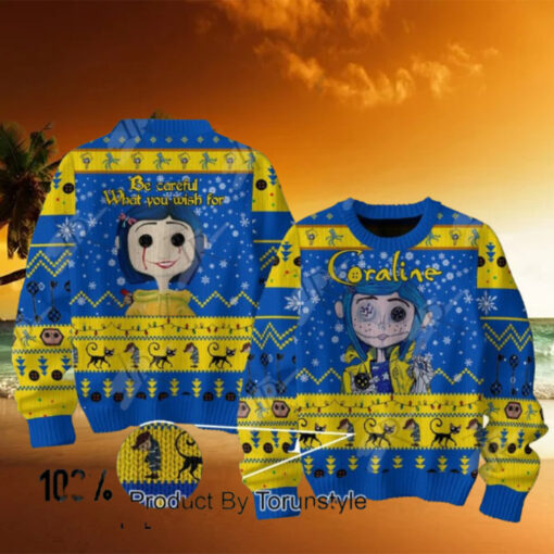 Coraline Be Careful What You Wish For Sweater