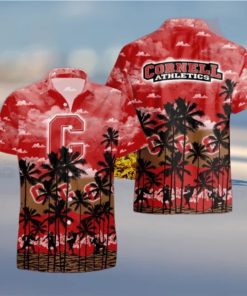 Cornell Big Red Palms Tree Hawaiian Shirt