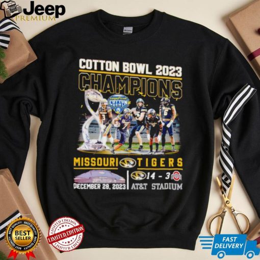 Cotton Bowl 2023 Champions Missouri Tigers 14 3 shirt