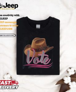 Country Cowgirl Cowboy Hat Voter T Shirt