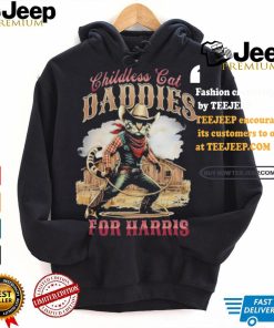 Cowboy Childless Cat Daddies For Harris Walz Shirt