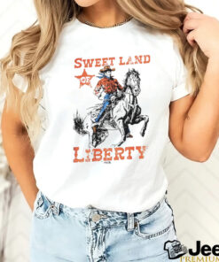 Cowboy sweet land of liberty shirt