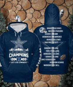 Cowboys NFC East Division Champs 3D Hoodie 2023