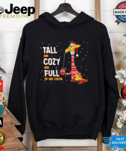 Cozy Giraffe Christmas Cocoa Christmas 2024 Shirt