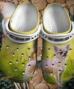 Crazy Chihuahua Lady Gift Classic Crocs Clogs for Chihuahua Fans