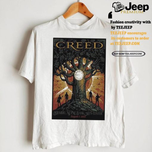 Creed PNC Bank Arts Center Holmdel NJ August 7 2024 Poster shirt