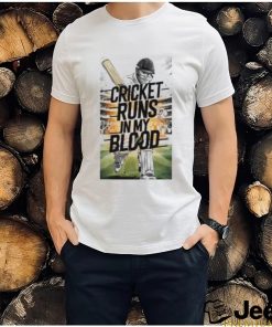 Cricket Runs In My Blood T Shirt
