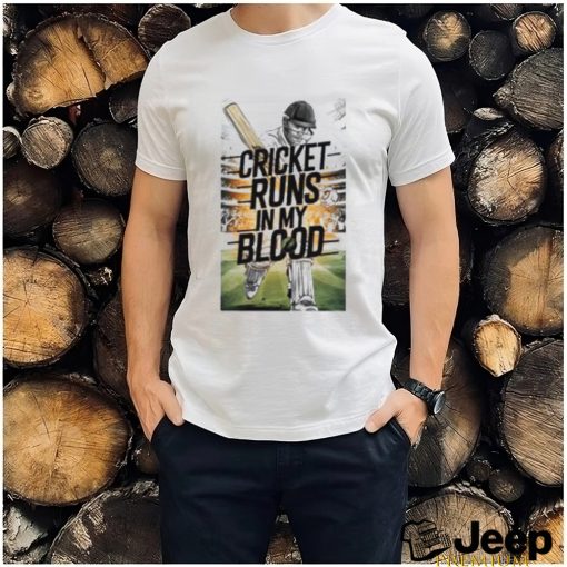 Cricket Runs In My Blood T Shirt