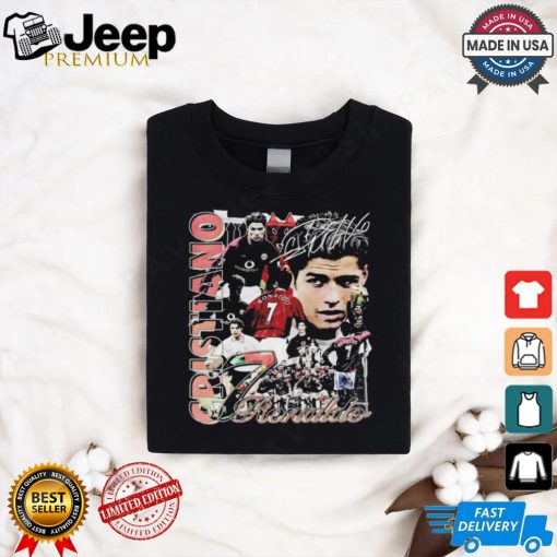 Cristiano Ronaldo CR7 player football signature vintage shirt