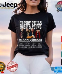 Crosby, Stills, Nash & Young 56th Anniversary 1968 – 2024 Thank You For The Memories T Shirt