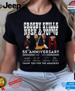 Crosby Stills nash & young 55th anniversary thank you for the memories shirt