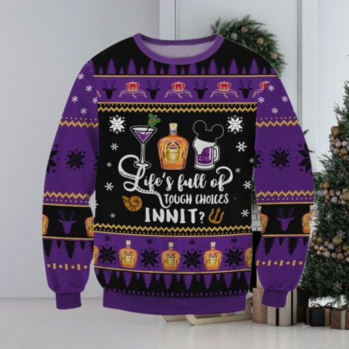 Crown Royal Life Choices Ugly Sweater