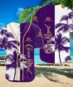 Crown Royal Whiskey Tropical Coconut Trees Baseball Jersey