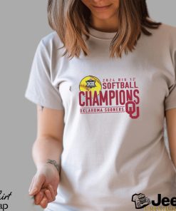 Oklahoma Sooners 2024 Big 12 Softball Conference Tournament Champions Base Stealer T Shirt