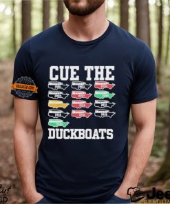 Cue The Duckboats Are Coming Full NBA Finals All Times Champions Of Boston Celtics 2001 To 2024 Shirt