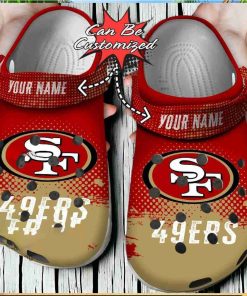 Custom 49ers Red Zone Crocs